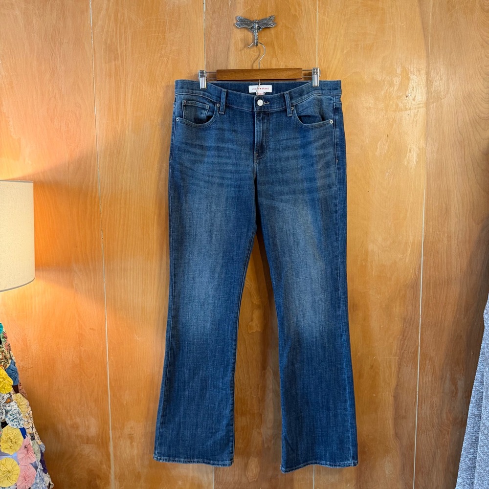 Lucky Brand Womens Medium Wash Bootcut Jeans Size 14 32R Mid Rise Denim